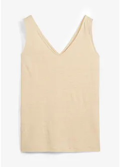 Linnen tanktop, bonprix