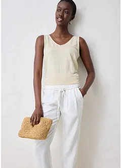 Instapbroek van puur linnen, bonprix