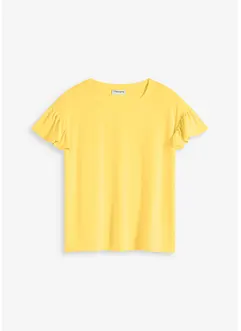 Shirt met volants op de mouwen, bonprix