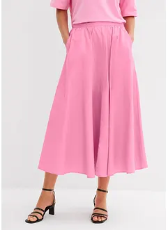 Midi rok in een elastische katoenmix, bonprix