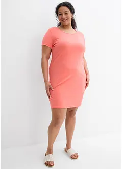 Jersey jurk met biologisch katoen en stretch, bonprix