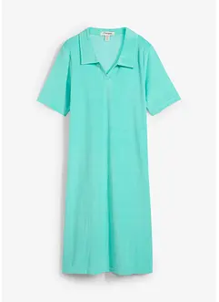 Frotté jurk met polokraag, bonprix