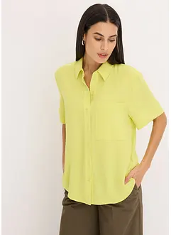 Blouse met borstzak en korte mouwen, bonprix