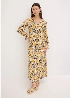 Gedessineerde kaftan jurk van vloeiende viscose, bonprix