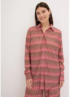 Lange blouse in gehaakte look, bonprix