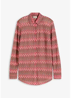Lange blouse in gehaakte look, bonprix