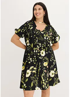 Jurk met pofmouwen, bonprix