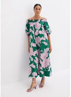 Carmen jurk van puur katoen met print, bonprix