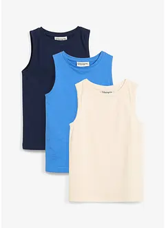 Top van puur biologisch katoen ( set van 3), bonprix