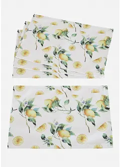 Placemats (set van 4) met citroenprint, bonprix