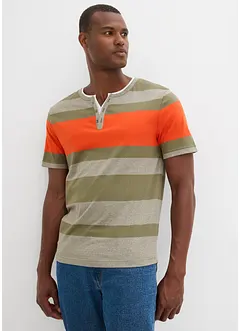 Henley shirt met korte mouwen, bonprix