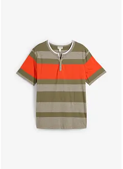 Henley shirt met korte mouwen, bonprix