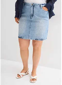 Spijkerrok mid waist, low stretch, bonprix