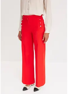 Twill broek met docoratieve knopen, bonprix
