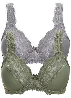 Minimizer bh met gewatteerde bandjes (set van 2), bonprix