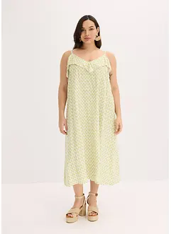 Midi jurk met ruches, bonprix