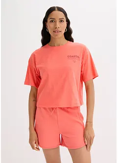 Oversized T-shirt van biologisch katoen, bonprix