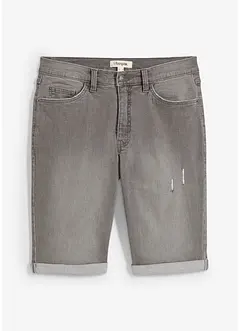 Stretch jeans bermuda met omgeslagen zoom, regular fit, bonprix