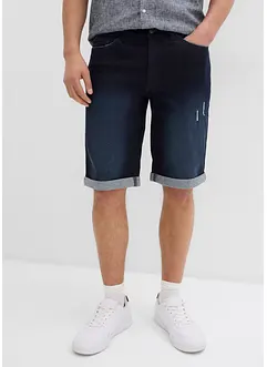 Stretch jeans bermuda met omgeslagen zoom, regular fit, bonprix