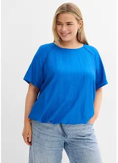 Blouse met korte mouwen van zachte viscose, bonprix