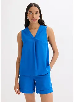Blousetop in een luchtige linnenmix, bonprix