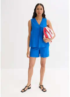 Blousetop in een luchtige linnenmix, bonprix