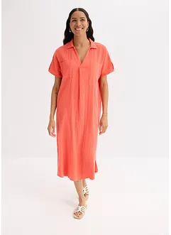 Kaftan jurk van zachte mousseline, bonprix