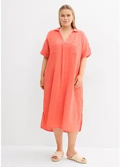 Kaftan jurk van zachte mousseline, bonprix