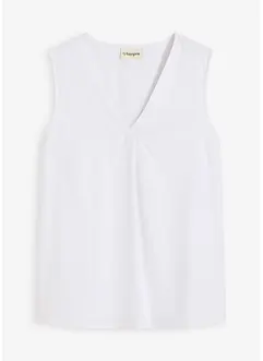 Blousetop in een luchtige linnenmix, bonprix