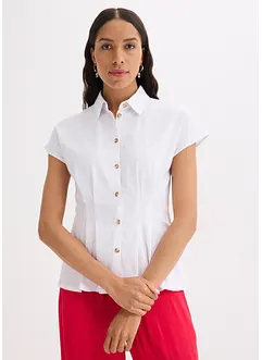 Blouse met korte mouwen in een luchtige viscosemix, bonprix
