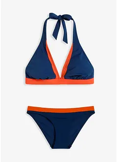 Halter bikini met V-hals (2-dlg. set), bonprix
