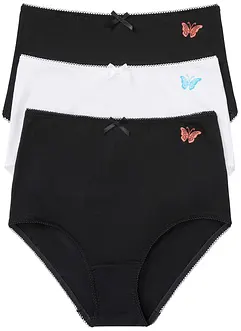 Tailleslip met biologisch katoen (set van 3), bonprix