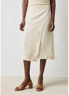Wikkelrok van puur linnen, bonprix