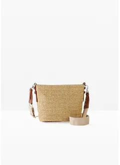 Schoudertas in rieten look, bonprix