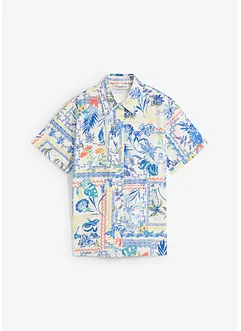 Overhemdblouse met zijde, bonprix