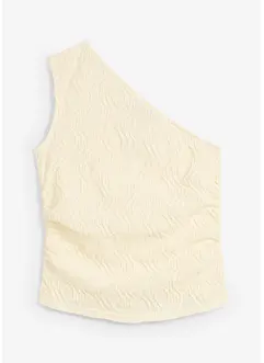 One shoulder top van gestructueerd materiaal, bonprix
