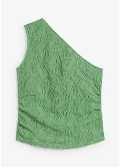 One shoulder top van gestructueerd materiaal, bonprix