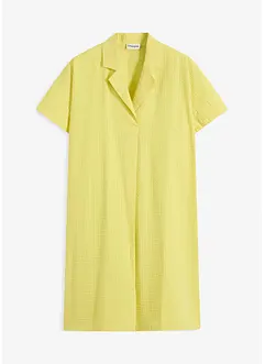 Wijde jurk van katoen met elegante plooi, bonprix