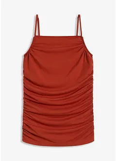 Spaghetti top met plooitjes, bonprix