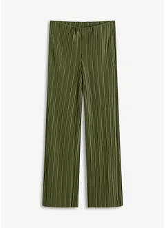 Jersey broek met plissé, bonprix