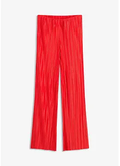 Jersey broek met plissé, bonprix