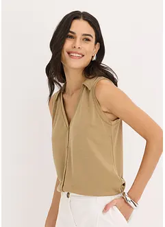 Viscose piqué polotop, bonprix