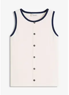 Jersey tanktop met contrasterende boorden, bonprix