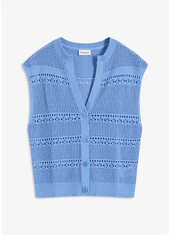 Ajour vest met korte mouwen, bonprix