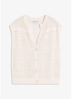 Ajour vest met korte mouwen, bonprix