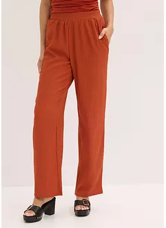 Jersey broek van crèpe, bonprix