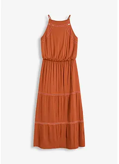 Maxi jurk met gehaakte inzetstukken, bonprix