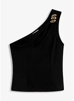 One shoulder top met versiering, bonprix