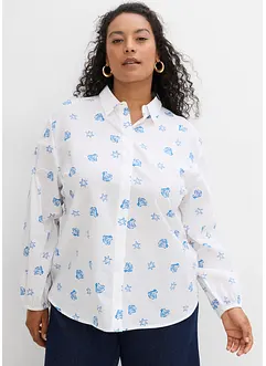 Oversized blouse van puur katoen, bonprix