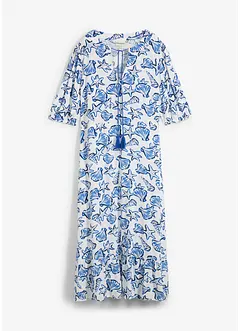 Wijde jurk van crinkle-viscose, bonprix